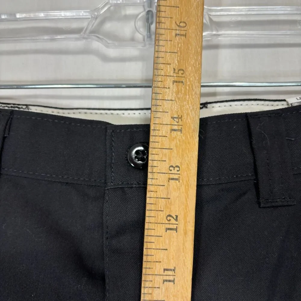 Dickies Occupational Wear Work‎ Pants Mens 40x32 Black Flat Front NWT
